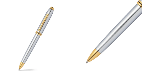 The Cross Townsend Chrome Ballpoint Pen — For Dads who Talk Business


