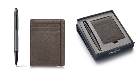  The Sheaffer Rollerball Pen + Card Holder Set — For the Dads Who Appreciate the Classics