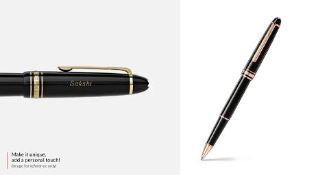 Montblanc Meisterstück Classique Rollerball Pen – Black with Red Gold Trims