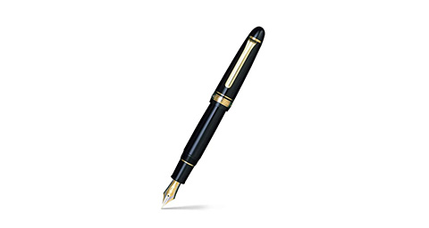 Bold and Refined: Sailor 1911 'King of Pens' Fountain Pen Black with Gold Trims